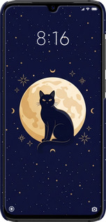 3D пластиковый матовый чехол Cute Cat Celestial/Witchy для Xiaomi Mi9 - 6787m-1648 изображение 