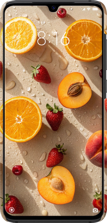 3D пластиковый матовый чехол Фрукты 3 для Xiaomi Mi9 - 6703m-1648 изображение 