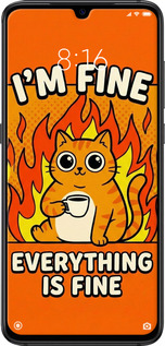 2D пластиковый чехол Funny Cat для Xiaomi Mi9 - 6786t-1648 изображение 