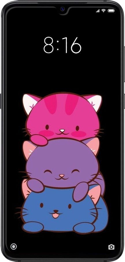 2D пластиковый чехол Милые кошки для Xiaomi Mi9 - 6518t-1648 изображение 