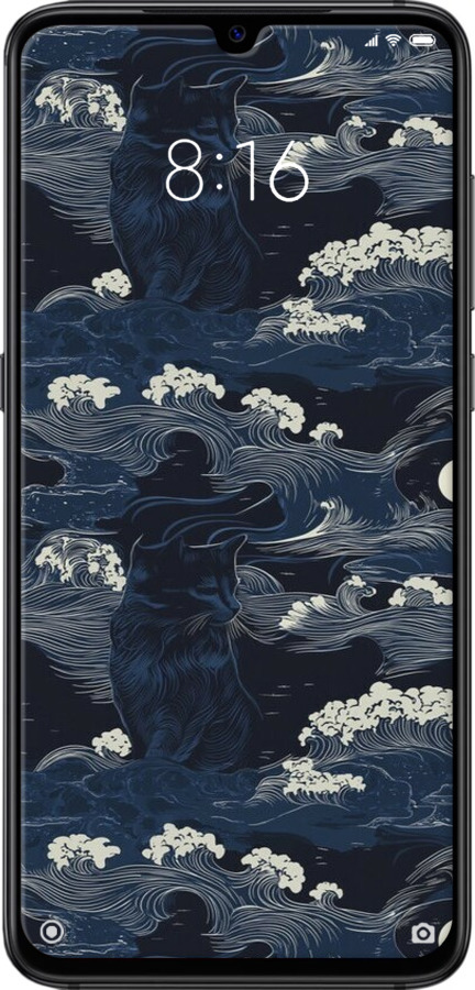 2D пластиковый чехол Морская тематика в стиле арт-деко для Xiaomi Mi9 - 6520t-1648 изображение 