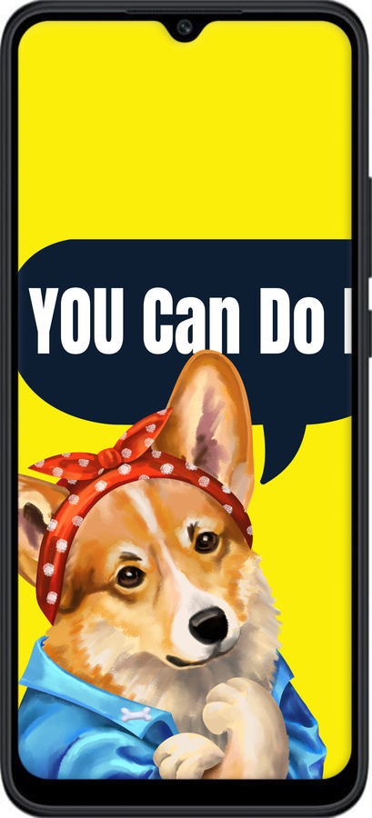 TPU чехол чехол с корги You Can Do It для Xiaomi Poco C40 - 6184b-2701 изображение 