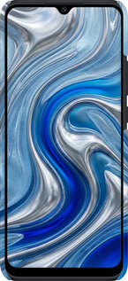 3D пластиковый матовый чехол Liquid Chrome для Xiaomi Poco C40 - 6781m-2701 изображение 