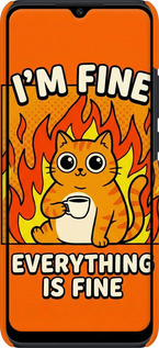 3D пластиковий матовий чехол Funny Cat для Xiaomi Poco C40 - 6786m-2701 изображение 