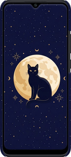 3D пластиковый матовый чехол Cute Cat Celestial/Witchy для Xiaomi Poco C40 - 6787m-2701 изображение 