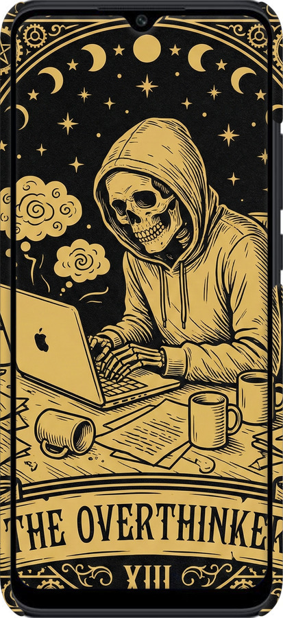 3D пластиковый матовый чехол The Overthinker для Xiaomi Poco C40 - 6774m-2701 изображение 