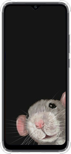 Силіконовий протиударний с посиленими кутами чехол The Peeking Rat для Xiaomi Poco C40 - 6442sp-2701 изображение 