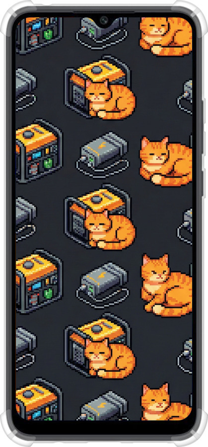 Силикон с усиленными углами чехол Autonomous Zone для Xiaomi Poco C40 - 6771sp-2701 изображение 