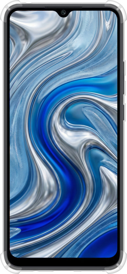 Силикон с усиленными углами чехол Liquid Chrome для Xiaomi Poco C40 - 6781sp-2701 изображение 