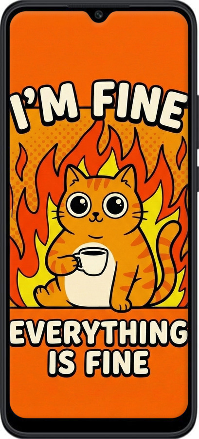 Силіконовий чехол Funny Cat для Xiaomi Poco C40 - 6786u-2701 изображение 