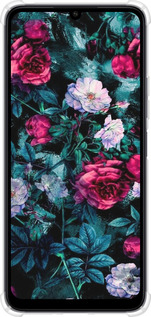 Силикон с усиленными углами чехол Сад и розы для Xiaomi Poco C65 - 6483sp-3447 изображение 