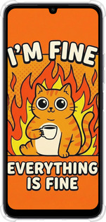 Силикон с усиленными углами чехол Funny Cat для Xiaomi Redmi 13C - 6786sp-3410 изображение 