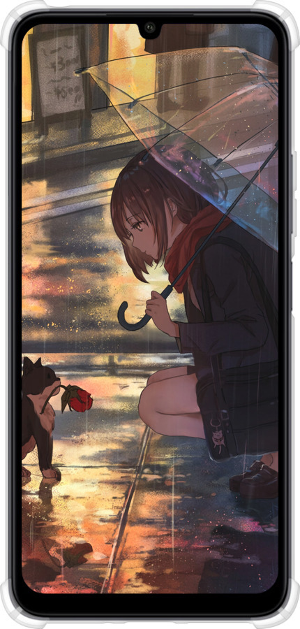 Силіконовий протиударний с посиленими кутами чехол Anime для Xiaomi Redmi 13C - 6609sp-3410 изображение 