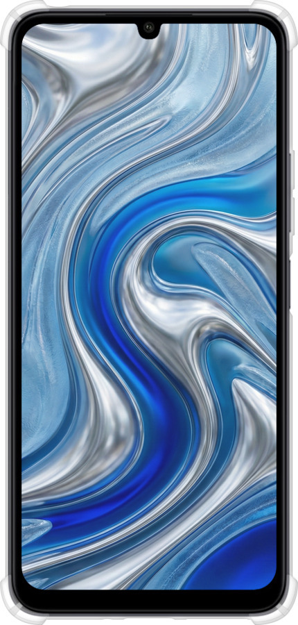 Силіконовий протиударний с посиленими кутами чехол Liquid Chrome для Xiaomi Poco C65 - 6781sp-3447 изображение 