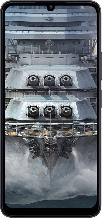 Силиконовый чехол Линкор, world of tanks, wargaming, военный корабль для Xiaomi Redmi 13C - 6453u-3410 изображение 