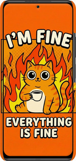 3D пластиковый матовый чехол Funny Cat для Xiaomi Poco F3 - 6786m-2280 изображение 