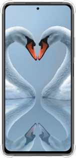 Силикон с усиленными углами чехол Лебеди для Xiaomi Poco F3 - 6007sp-2280 изображение 