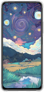 Силикон с усиленными углами чехол Креативный арт для Xiaomi Poco F3 - 6322sp-2280 изображение 