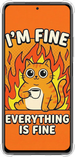 Силикон с усиленными углами чехол Funny Cat для Xiaomi Poco F3 - 6786sp-2280 изображение 