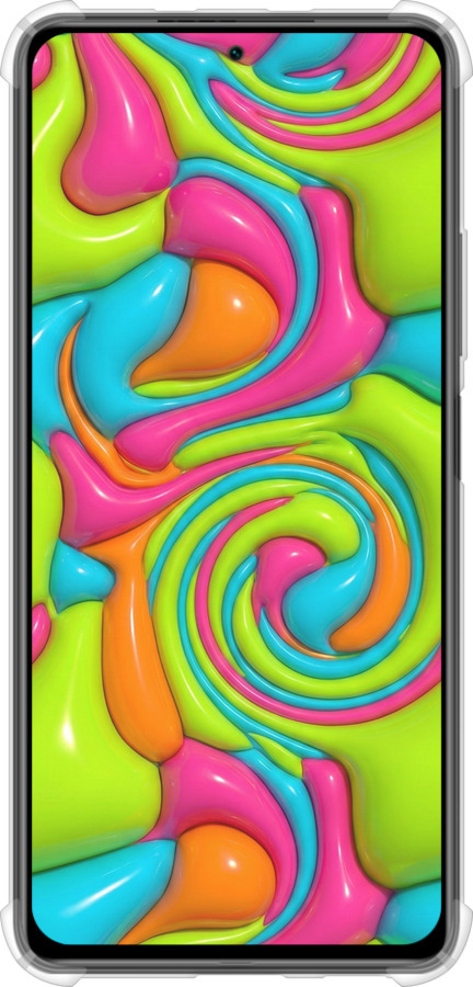 Силикон с усиленными углами чехол Y2K Jelly Dream для Xiaomi Poco F3 - 6780sp-2280 изображение 
