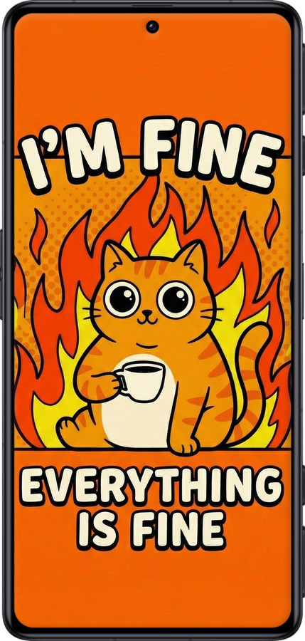 TPU чехол Funny Cat для Xiaomi Poco F4 GT - 6786b-2958 изображение 