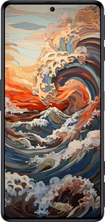 Силіконовий чехол Арт хвилі для Xiaomi Poco F4 GT - 6324u-2958 изображение 