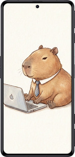 Силиконовый чехол Funny Capybara CEO Working для Xiaomi Poco F4 GT - 6777u-2958 изображение 