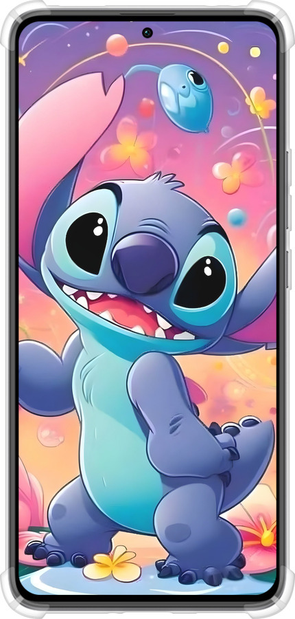 Силикон с усиленными углами чехол Стич 2 для Xiaomi Redmi K60 - 6371sp-2973 изображение 