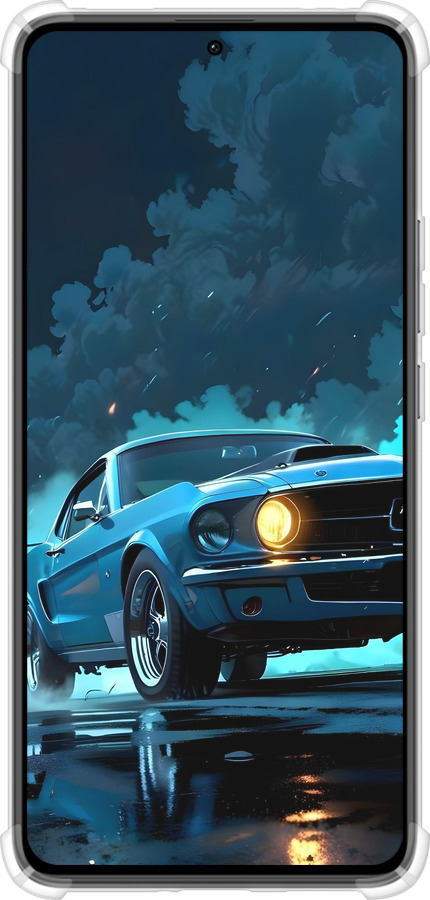 Силикон с усиленными углами чехол Форд мустанг для Xiaomi Poco F5 Pro 5G - 6374sp-3193 изображение 