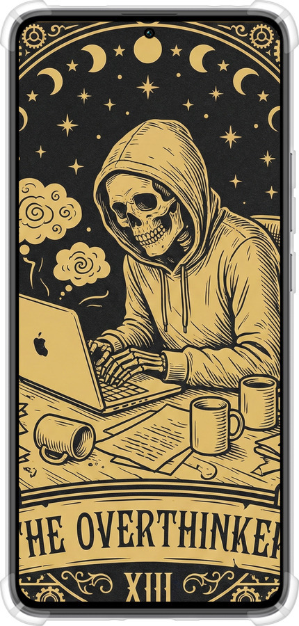 Силикон с усиленными углами чехол The Overthinker для Xiaomi Redmi K60 - 6774sp-2973 изображение 