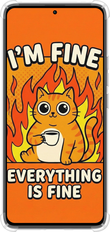 Силіконовий протиударний с посиленими кутами чехол Funny Cat для Xiaomi Redmi K60 - 6786sp-2973 изображение 