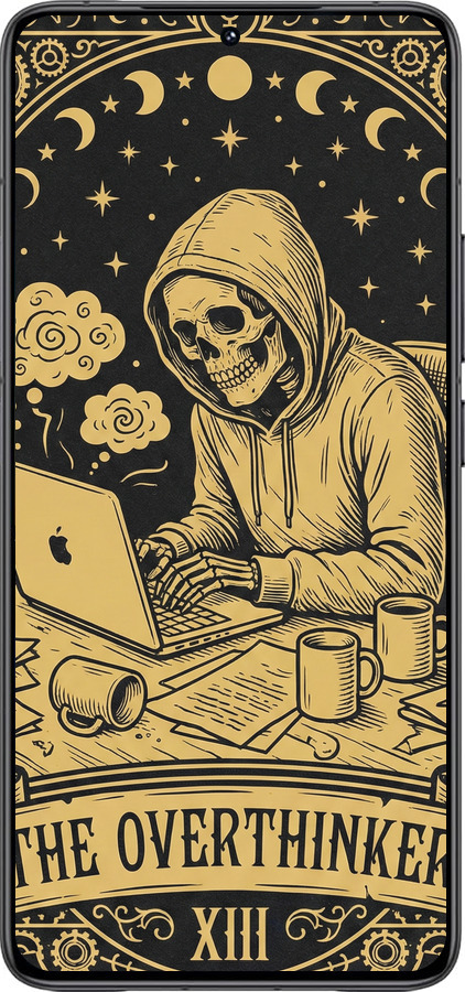 Силиконовый чехол The Overthinker для Xiaomi Poco F6 Pro - 6774u-3755 изображение 