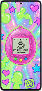 TPU чехол Y2K Aesthetic Retro Pet: Годуй мене кавою для Xiaomi Poco F6 - 6784b-3754 изображение 