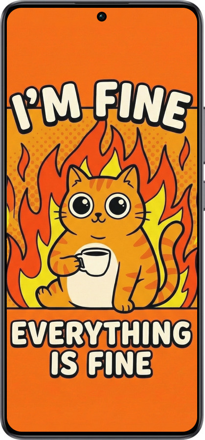 TPU чехол Funny Cat для Xiaomi Redmi Turbo 3 5G - 6786b-3802 изображение 