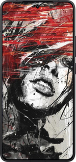 Силіконовий чехол Обличчя дівчини для Xiaomi Redmi K80 - 1162u-4148 изображение 