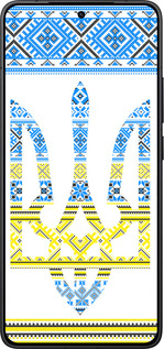 Силіконовий чехол Герб - вишиванка жовто-блакитна  для Xiaomi POCO F7 Pro - 1197u-4085 изображение 