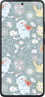 Силиконовый чехол Котята v3 для Xiaomi Redmi K80 - 1223u-4148 изображение 