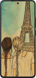 Силиконовый чехол Девушки в Париже для Xiaomi Redmi K80 - 3980u-4148 изображение 