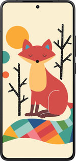 Силиконовый чехол Rainbow fox для Xiaomi Redmi K80 - 4010u-4148 изображение 