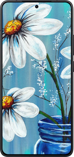 Силиконовый чехол Красивые арт-ромашки для Xiaomi POCO F7 Pro - 4031u-4085 изображение 