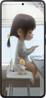 Силиконовый чехол Милая девочка с зайчиком для Xiaomi Redmi K80 - 4039u-4148 изображение 