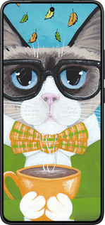 Силиконовый чехол Cat&Coffee для Xiaomi POCO F7 Pro - 4053u-4085 изображение 