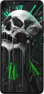 Силіконовий чехол Череп-годинник для Xiaomi Redmi K80 - 4100u-4148 изображение 