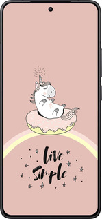 Силіконовий чехол Єдиноріжка в пончику  для Xiaomi Redmi K80 - 4282u-4148 изображение 