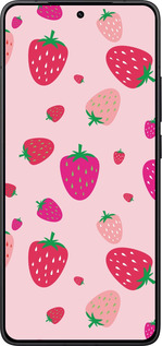 Силіконовий чехол Полунички для Xiaomi Redmi K80 - 4332u-4148 изображение 