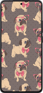 Силиконовый чехол мопсики 2 для Xiaomi Redmi K80 - 4362u-4148 изображение 