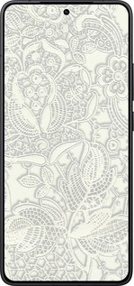 Силіконовий чехол Біле мереживо для Xiaomi POCO F7 Pro - 4383u-4085 изображение 