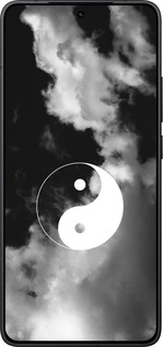 Силиконовый чехол Инь и Янь для Xiaomi POCO F7 Pro - 4389u-4085 изображение 