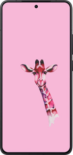 Силиконовый чехол Розовая жирафа для Xiaomi Redmi K80 - 4441u-4148 изображение 