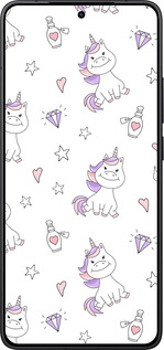 Силиконовый чехол Единорожка v2 для Xiaomi Redmi K80 - 4703u-4148 изображение 